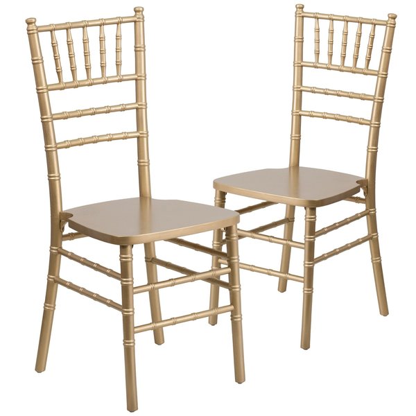 HERCULES Series Gold Wood Chiavari Chair