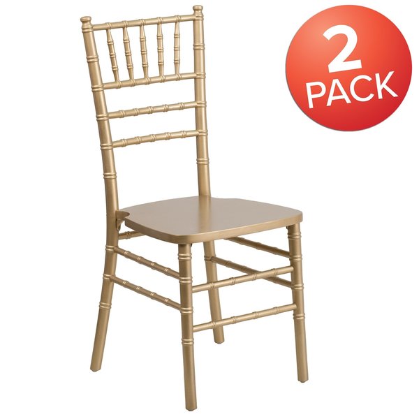 HERCULES Series Gold Wood Chiavari Chair