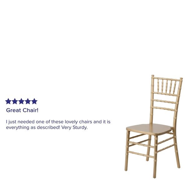 HERCULES Series Gold Wood Chiavari Chair