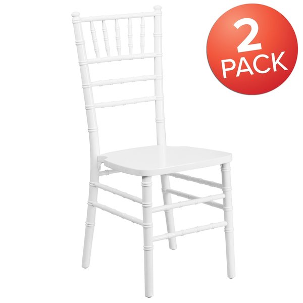 HERCULES Series White Wood Chiavari Chair