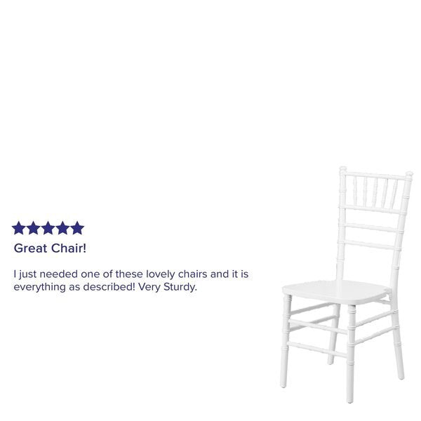 HERCULES Series White Wood Chiavari Chair