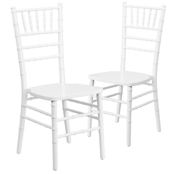 HERCULES Series White Wood Chiavari Chair