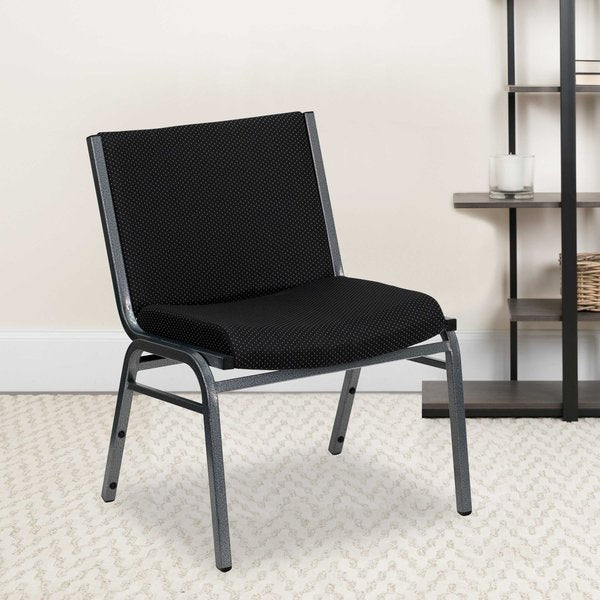 Black Fabric Stack Chair