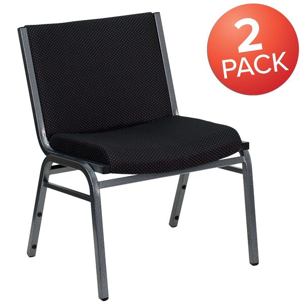 Black Fabric Stack Chair