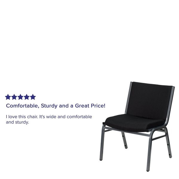 Black Fabric Stack Chair
