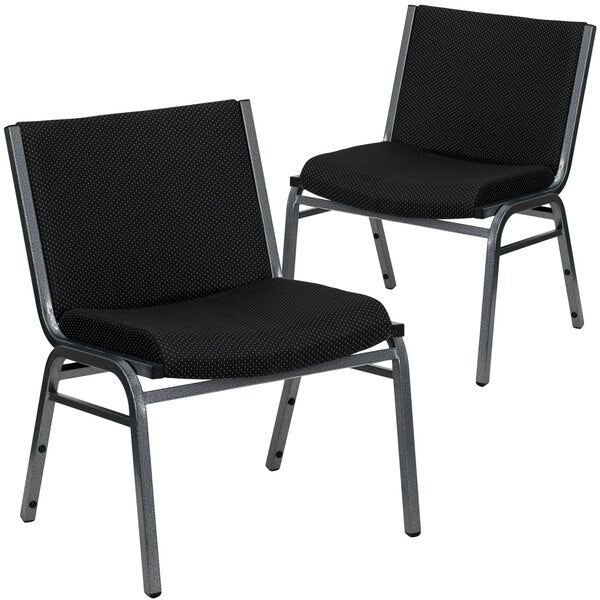 Black Fabric Stack Chair