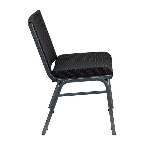 Black Fabric Stack Chair