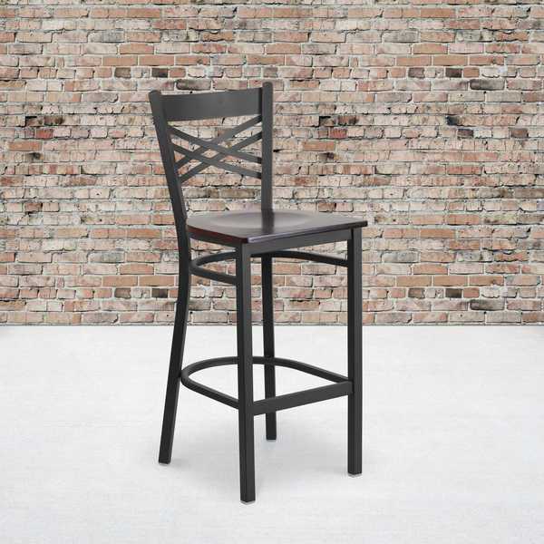 Black X Stool-Wal Seat