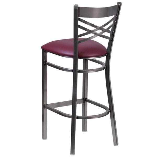 Clear X Stool-Burg Seat