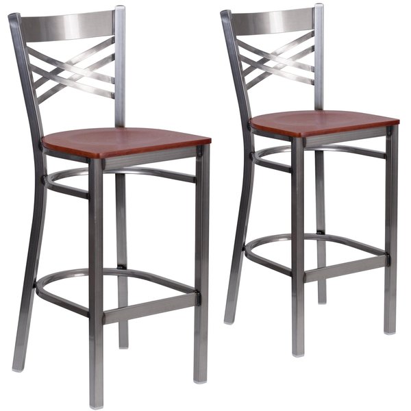 Clear X Stool-Cherry Seat