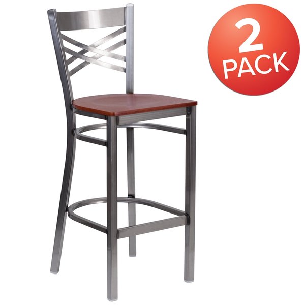 Clear X Stool-Cherry Seat
