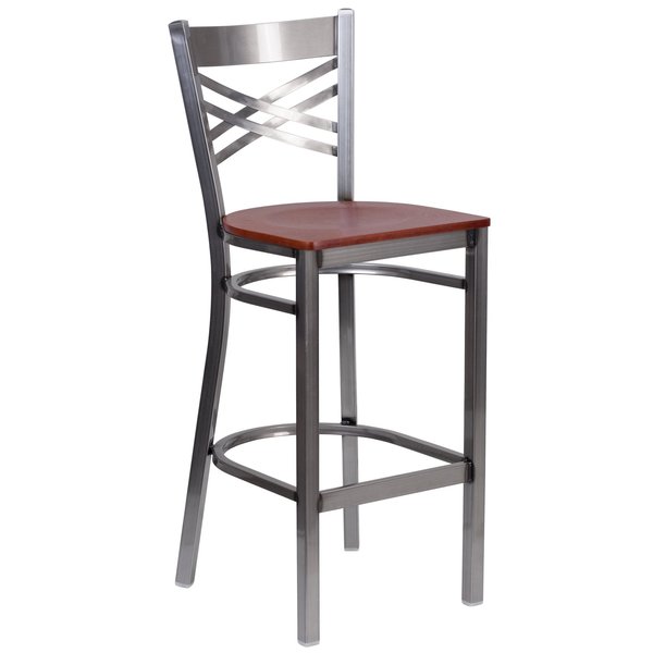 Clear X Stool-Cherry Seat