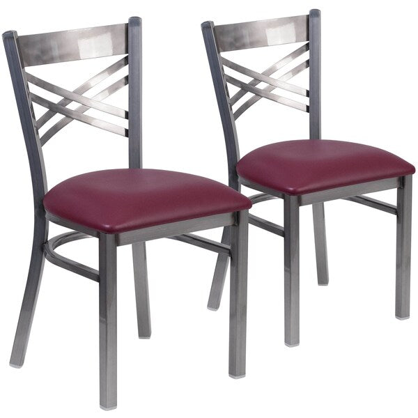 Clear X Chair-Burg Seat