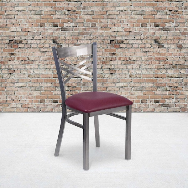 Clear X Chair-Burg Seat