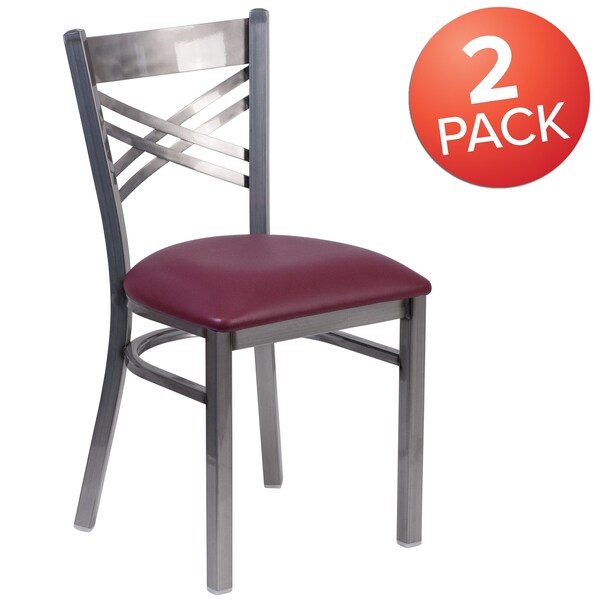 Clear X Chair-Burg Seat