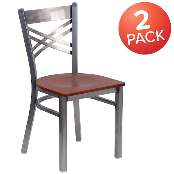 Clear X Chair-Cherry Seat