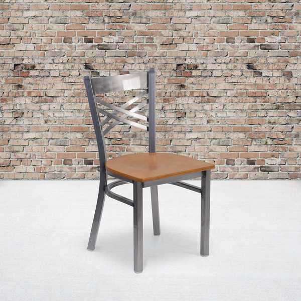 Clear X Chair-Nat Seat