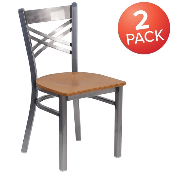 Clear X Chair-Nat Seat