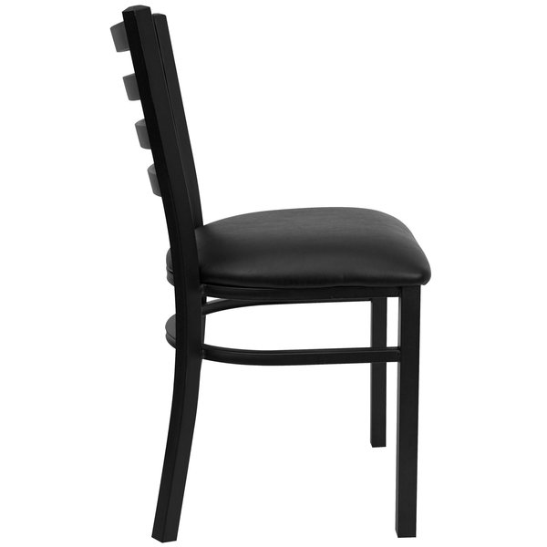 Black Ladder Chair-Black Seat