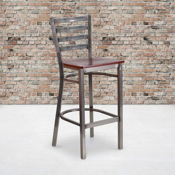 Clear Ladder Stool-Mah Seat