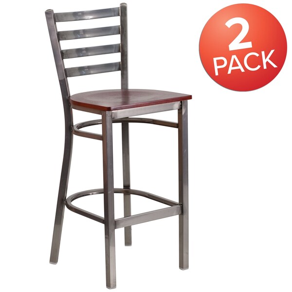 Clear Ladder Stool-Mah Seat
