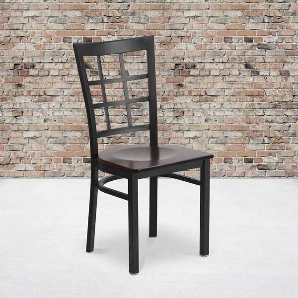 Black Window Chair-Wal Seat