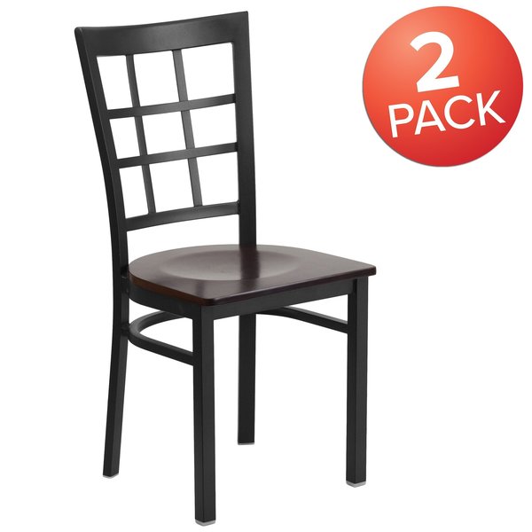 Black Window Chair-Wal Seat