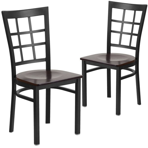 Black Window Chair-Wal Seat