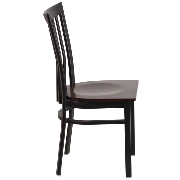 Black School Chair-Wal Seat