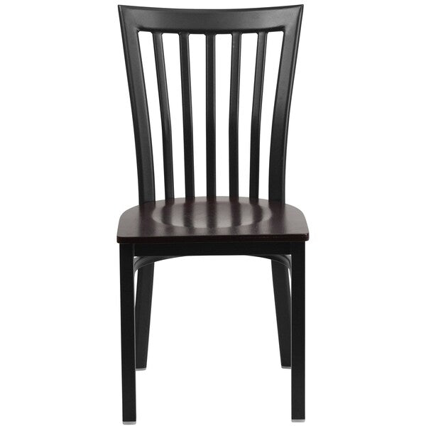 Black School Chair-Wal Seat