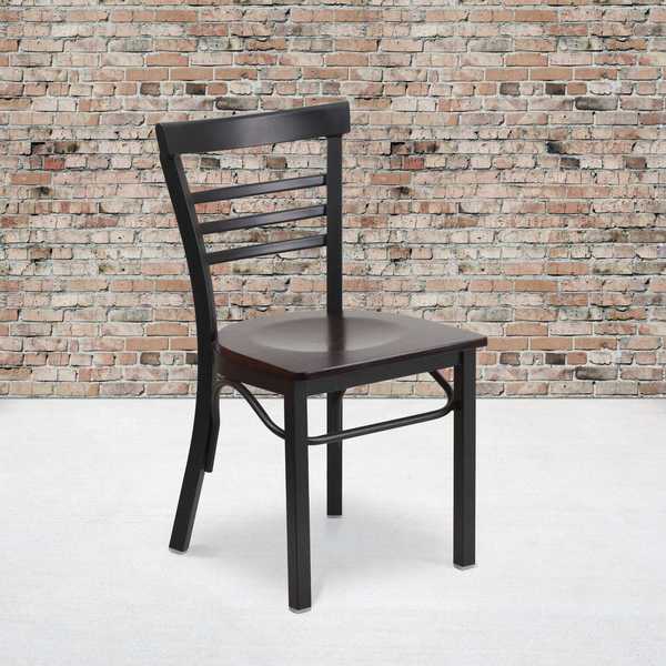 Black Ladder Chair-Wal Seat