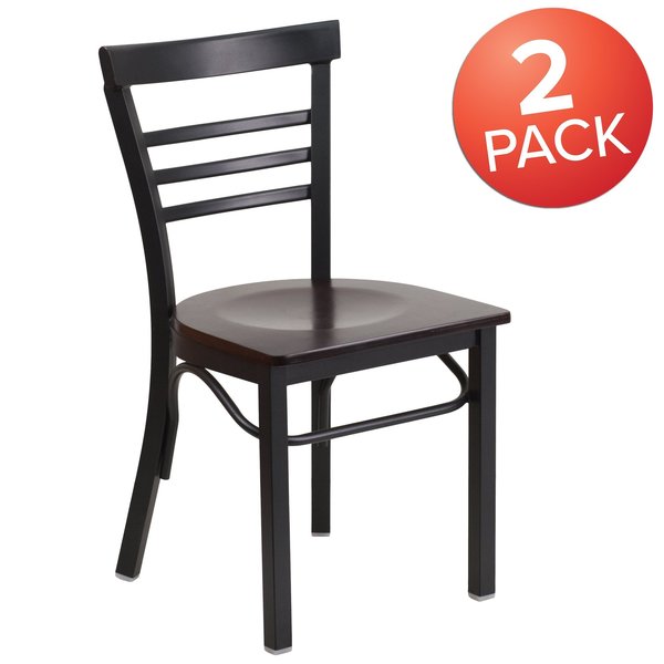 Black Ladder Chair-Wal Seat