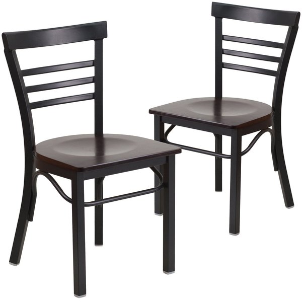 Black Ladder Chair-Wal Seat