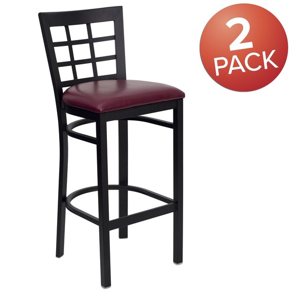 Black Window Stool-Burg Seat