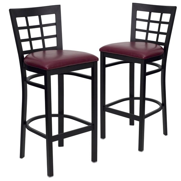 Black Window Stool-Burg Seat