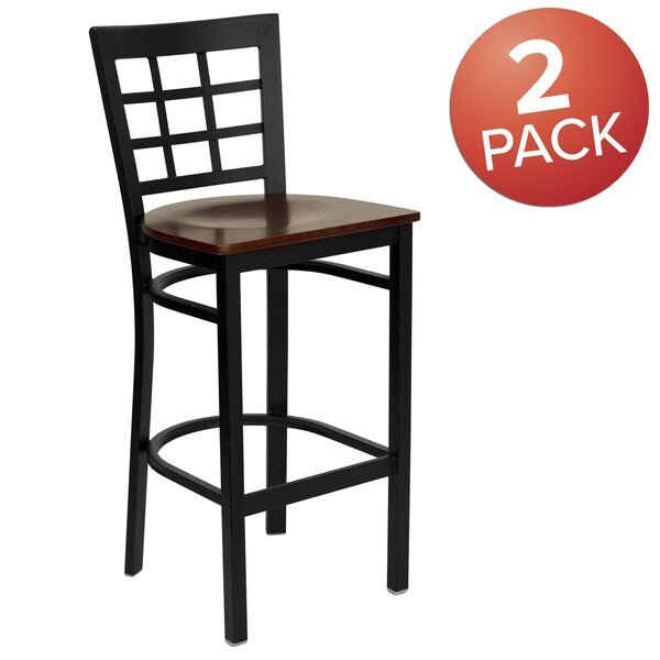 Black Window Stool-Mah Seat