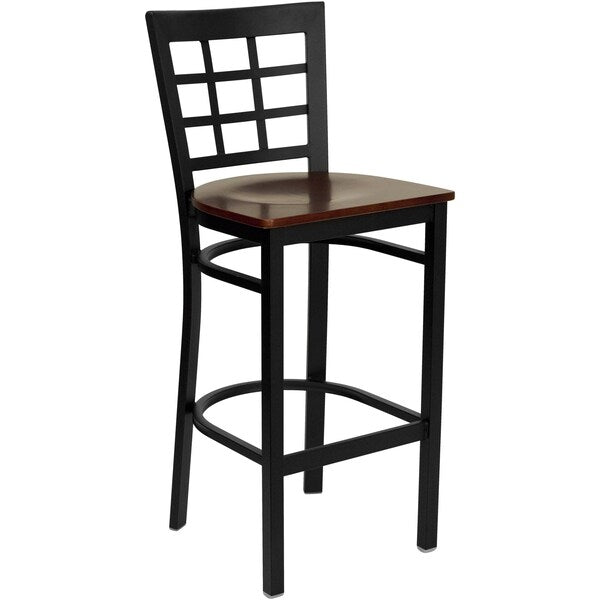 Black Window Stool-Mah Seat