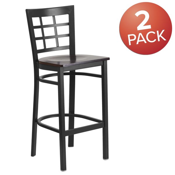 Black Window Stool-Wal Seat