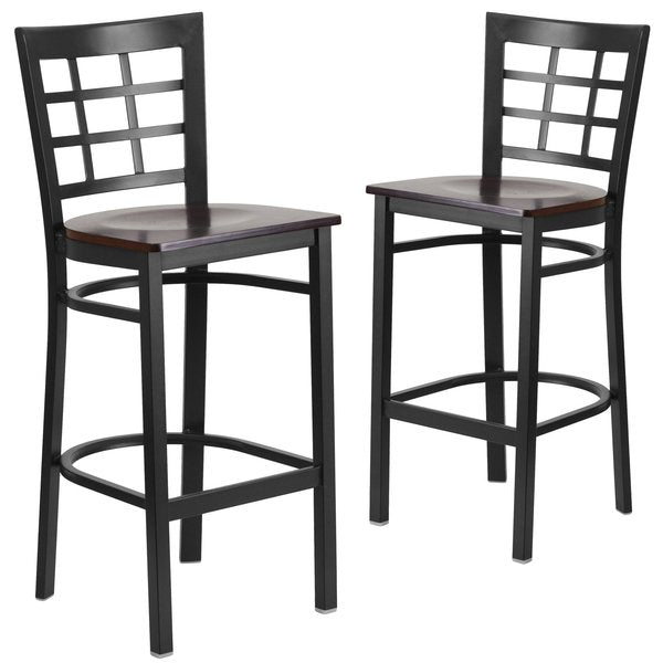 Black Window Stool-Wal Seat
