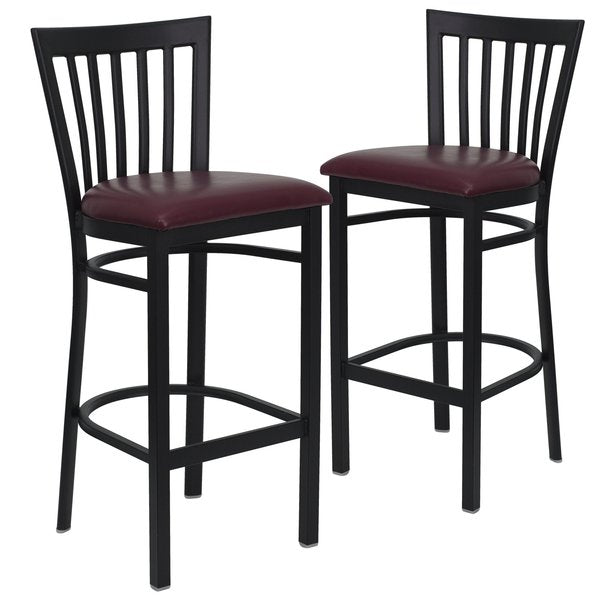 Black School Stool-Burg Seat