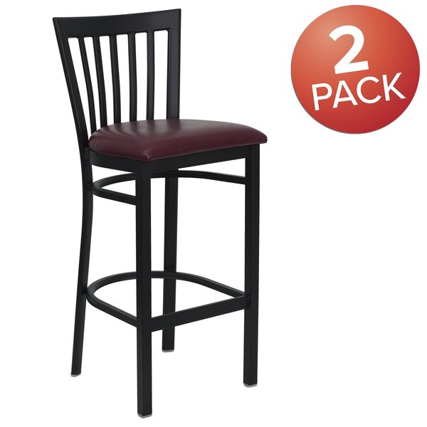 Black School Stool-Burg Seat