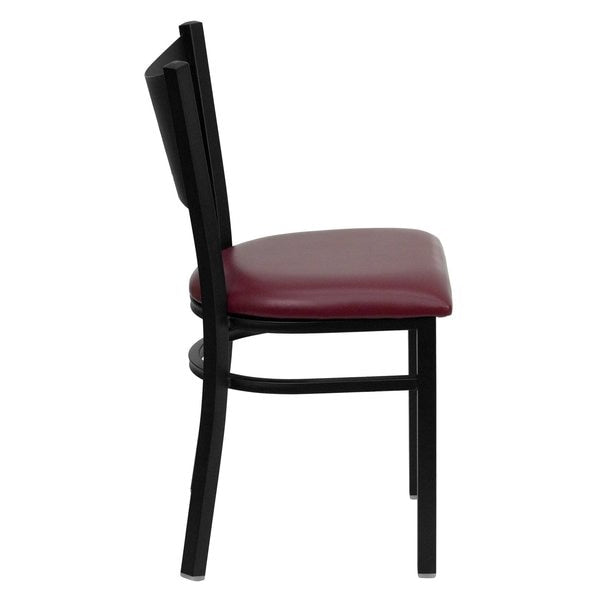 Black Coffee Chair-Burg Seat