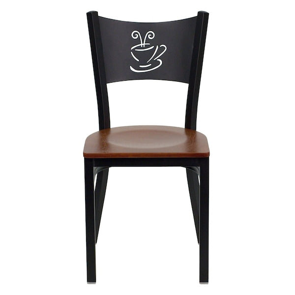 Black Coffee Chair-Cherry Seat