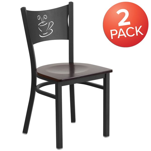 Black Coffee Chair-Wal Seat