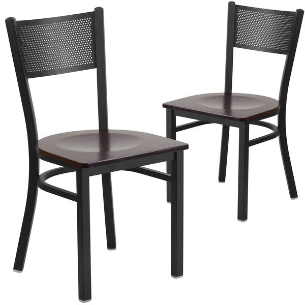 Black Grid Chair-Wal Seat