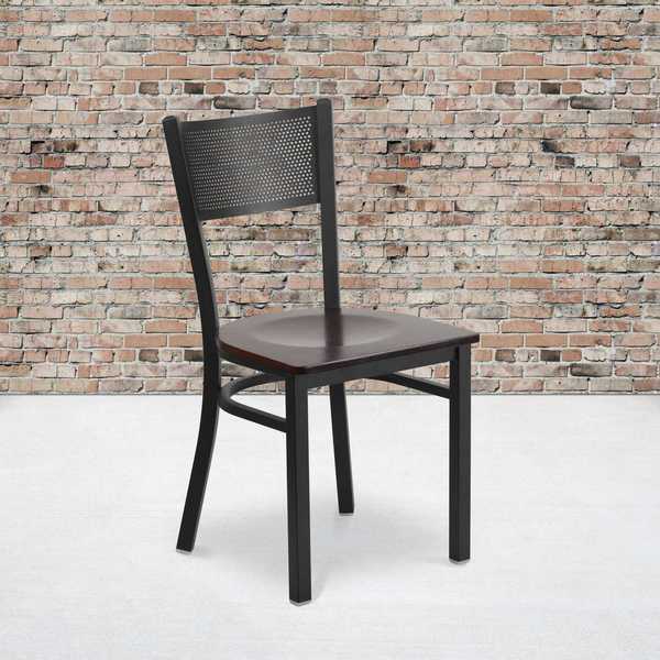 Black Grid Chair-Wal Seat