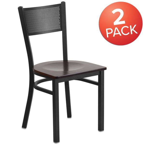 Black Grid Chair-Wal Seat
