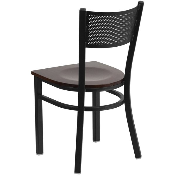 Black Grid Chair-Wal Seat