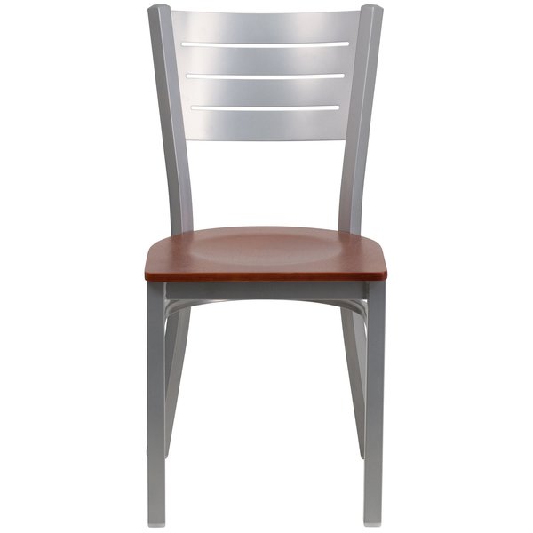 Silver Slat Chair-Chy Seat