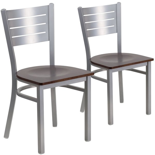 Silver Slat Chair-Wal Seat